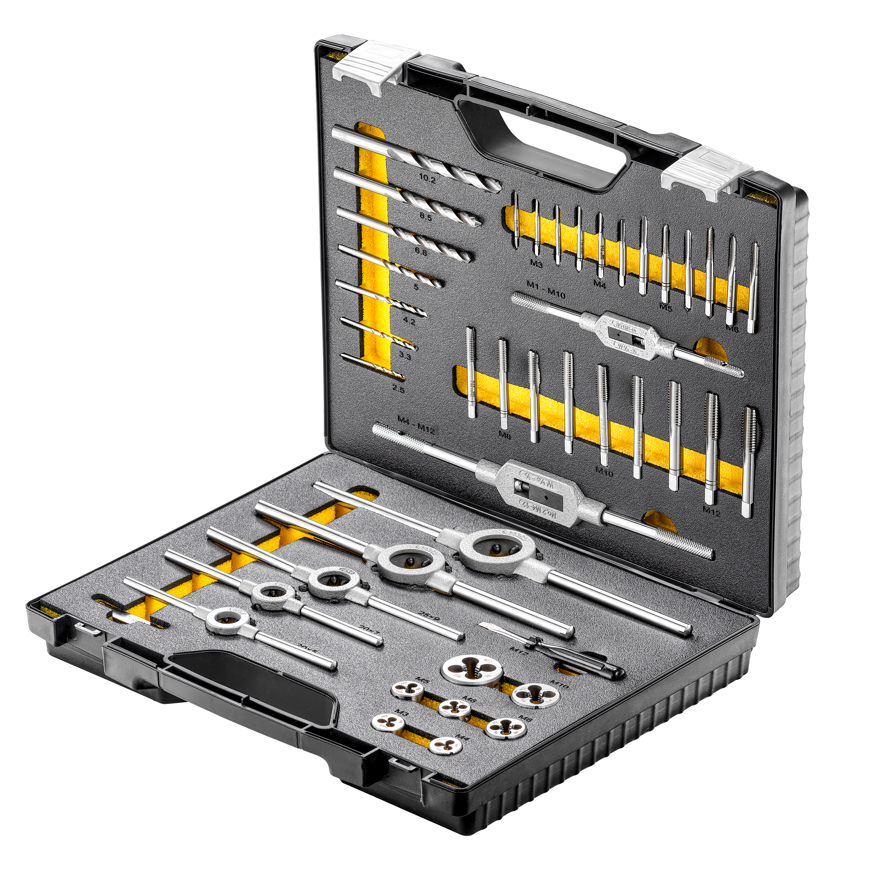 Gewindeschneidsatz M3-M12  44-tlg.