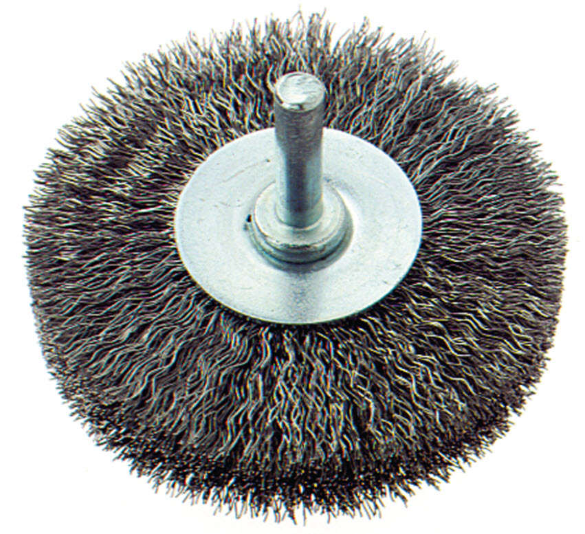 Schaftbürste Stahl 80x20x0.25 mm  gewellt
