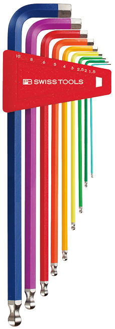 Stiftschlüssel-Satz PB Swisstools 212/LH-10RB Stiftschlüssel-Satz PB Swisstools 212/LH-10RB