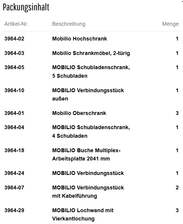 Werkstatt-Möbelsystem Mobilio 4-er Kombi von der Marke Kraftwerk durch praktische-werkzeuge für eine optimale Werkstatteinrichtung