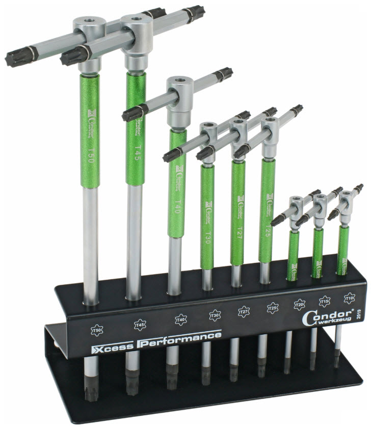 3-Wege T-Griff-Schraubendreher-Satz Torx