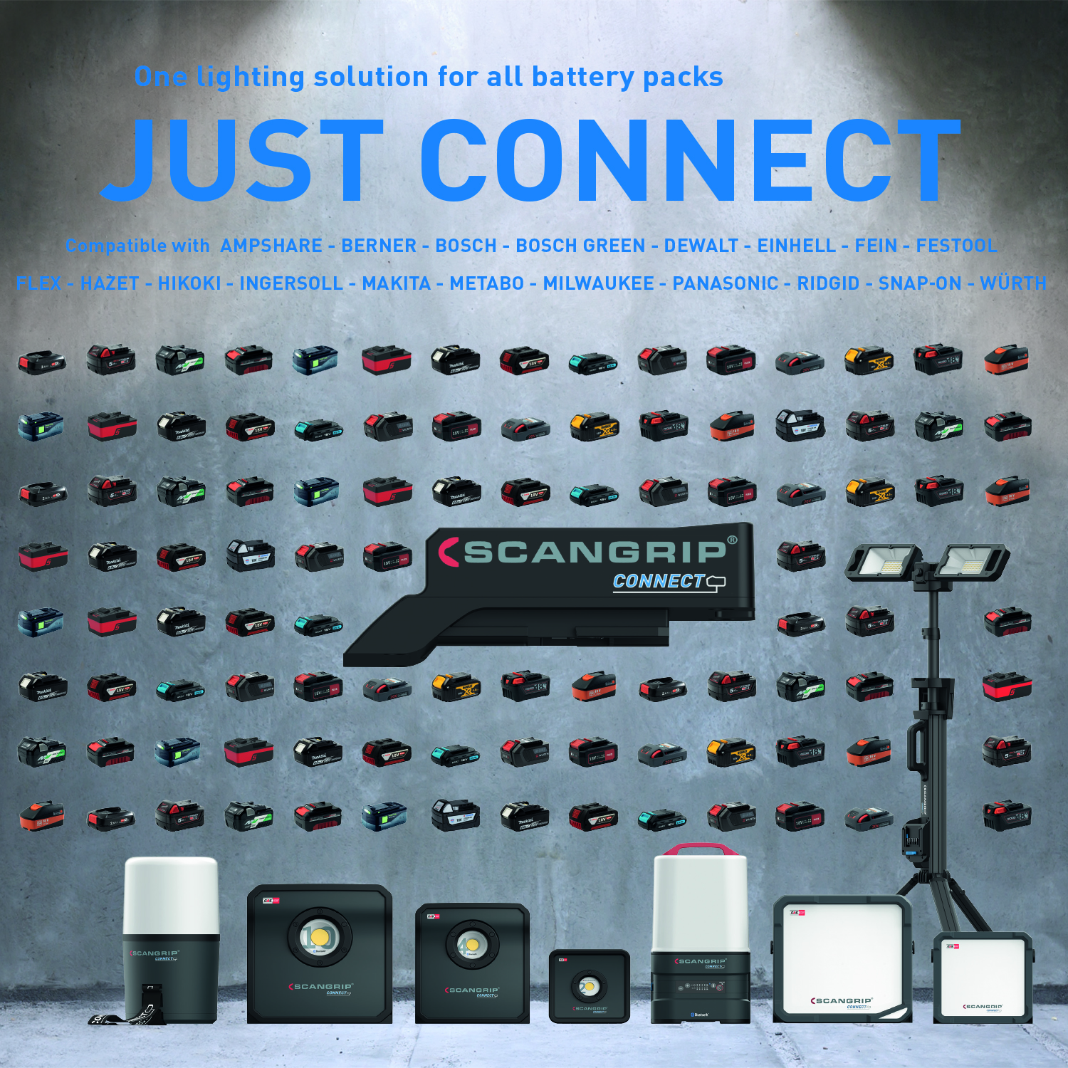 Arbeitsleuten LED CONNECT 360° 6000 L