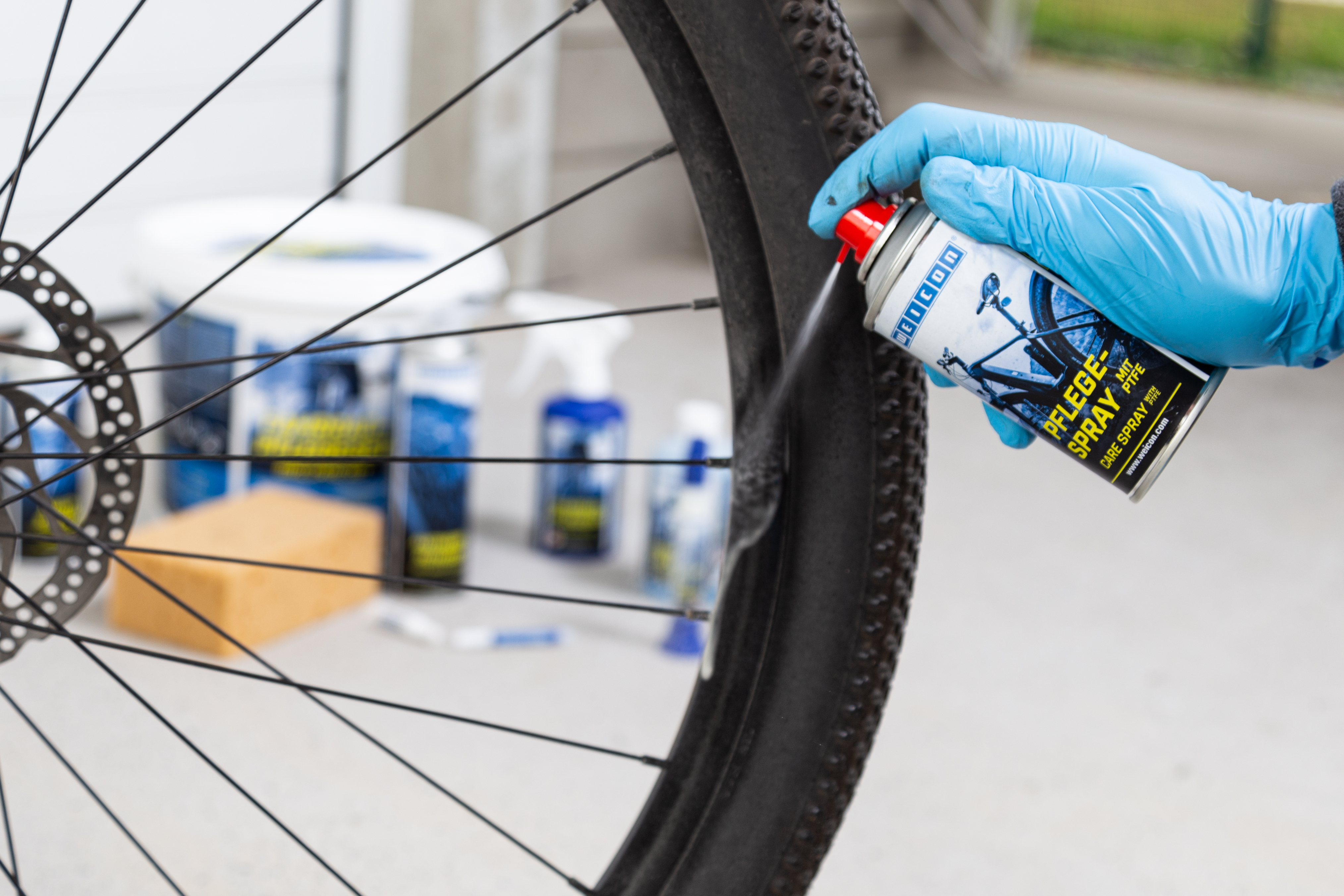 das WEICON Fahrrad-Pflegeset zur Reinigung und Pflege deines Fahrrades