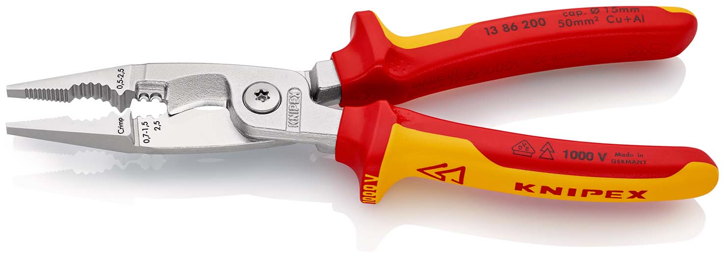 Elektro-installationszange-Knipex Einfaches Arbeiten mit Elektro-installationszange-Knipex von praktische Werkzeuge